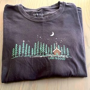 Life is Good Winter Long Sleeve Tee Size M